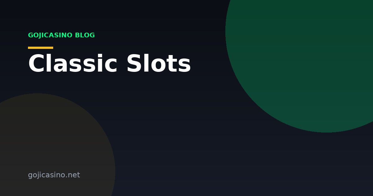 Classic Slots: Why Simplicity and High Volatility Go Together